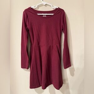 The Children's Place Maroon Long Sleeve Dress
